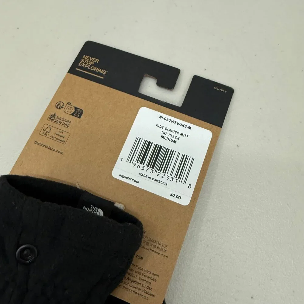 The North Face Kids Glacier Mitts - Black